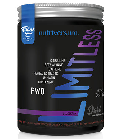 PWO Limitless Dark 380 g - Nutriversum