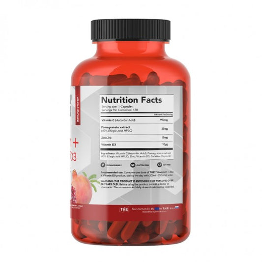 Vitamin C Complex +D3+Cink THE NUTRITION 120 kapsula