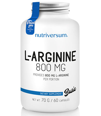 L-Arginine Basic 800 mg 60 kapsula - Nutriversum