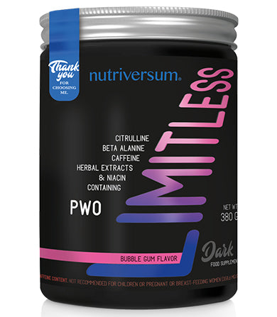 PWO Limitless Dark 380 g - Nutriversum