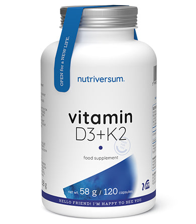 Vitamin D3 + K2 Caps Vita 120 kapsula - Nutriversum