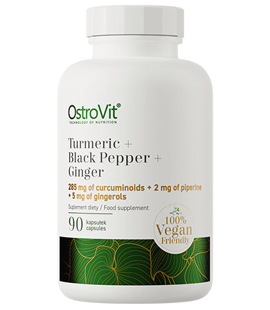 Turmeric + Black Pepper + Ginger 90 tableta - OstroVit