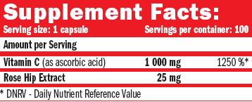 Sastav Amix Vitamin C 1000 mg 100 kapsula