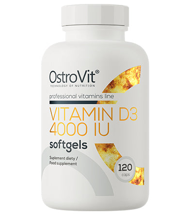 Vitamin D3 4000 IU Professional Vitamins Line 120 gel kapsula - OstroVit