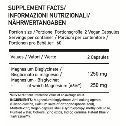 Magnezijum Bisglicinat (Magnesium Bisglycinate) - 120 VEGAN KAPSULA